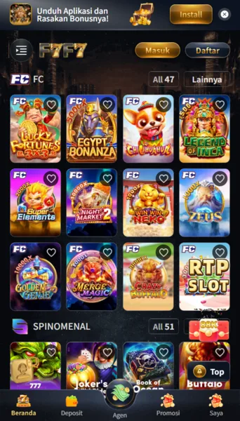 F7F7 Slot Anti Rungkad Indonesia